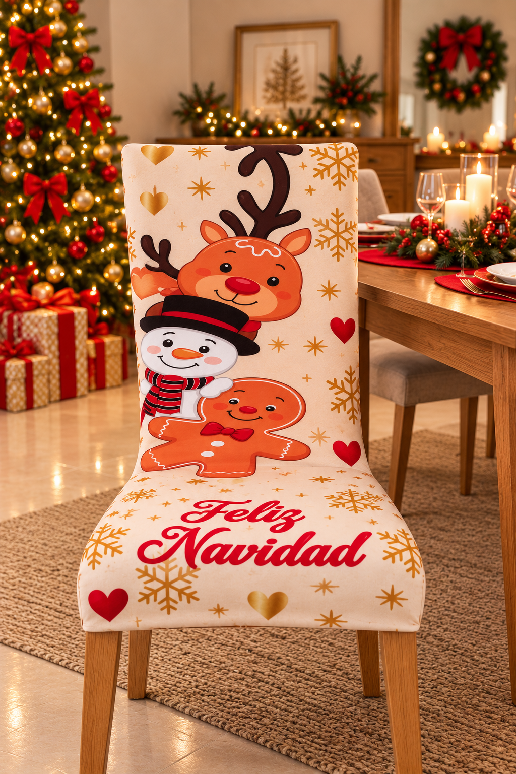 Funda navideña para silla