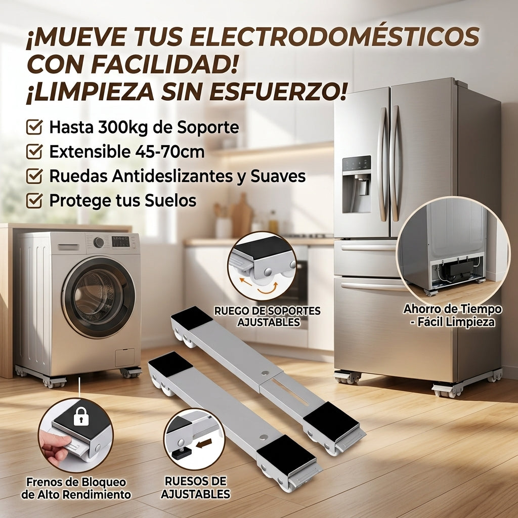 Soportes base con ruedas para electrodom