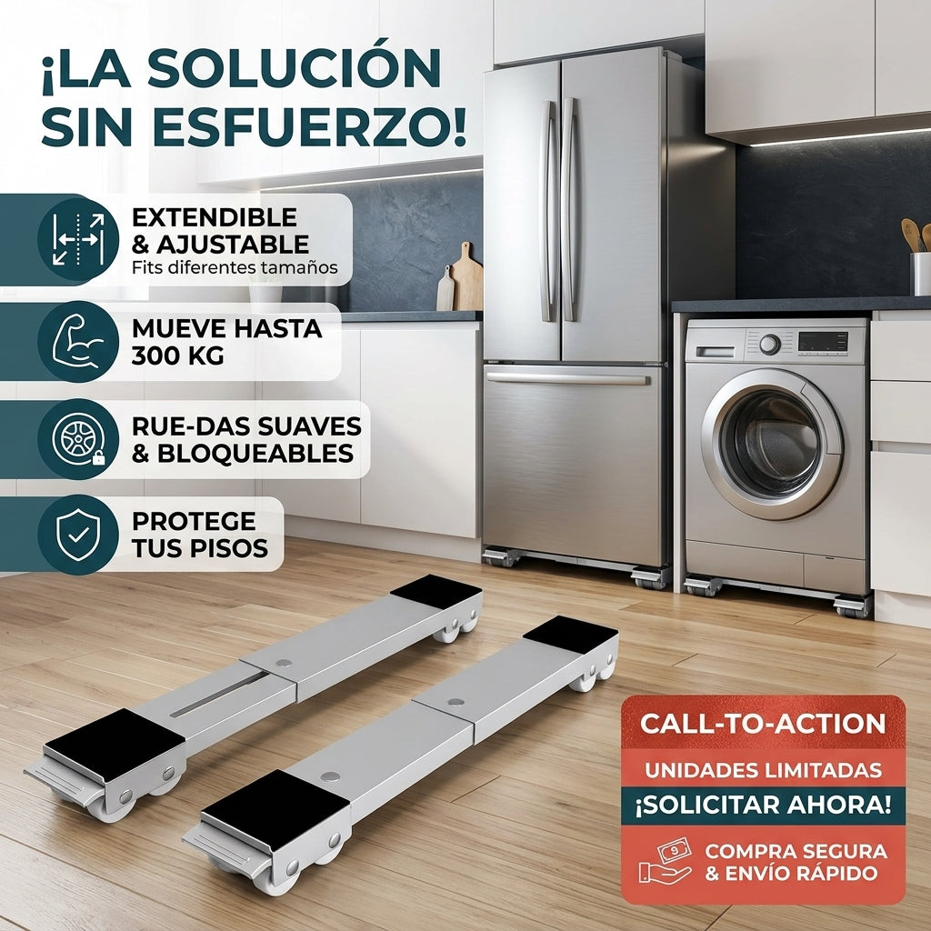 Soportes base con ruedas para electrodom