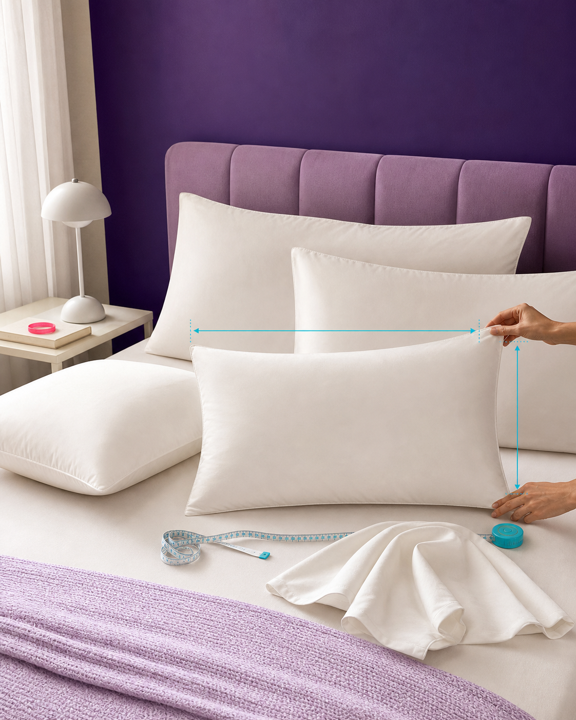 Set x4 almohadas siliconada 40x60