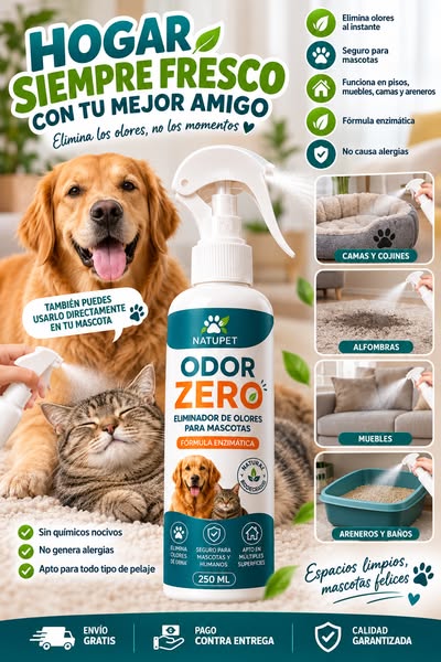 Eliminador de olores para mascotas 250ml